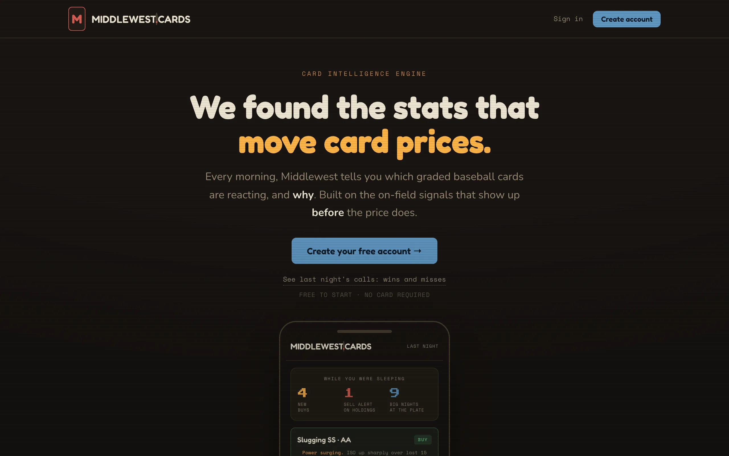 Middlewest Cards screenshot